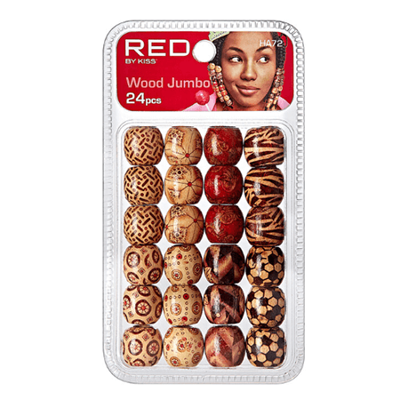 Red by Kiss Jumbo Hair Beads 24pcs Red By Kiss Jumbo Hair Beads 24pcs