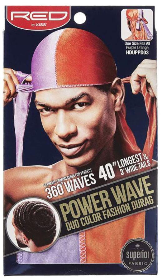 Red by Kiss RED By Kiss: Power Wave DUO Durag - Purple/ Orange