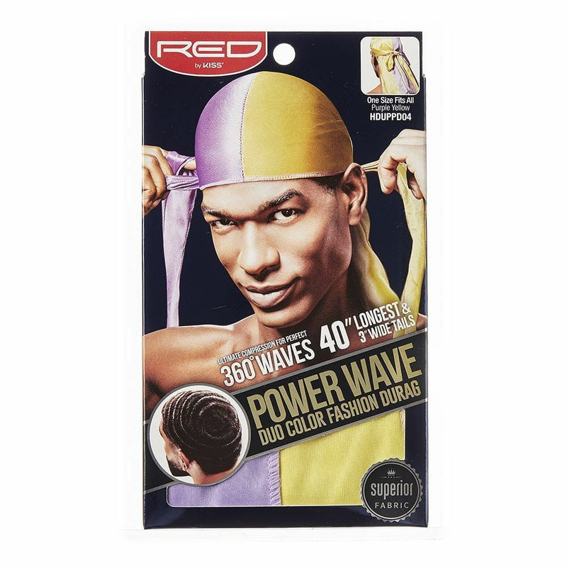 Red by Kiss RED By Kiss: Power Wave DUO Durag - Purple/ Yellow