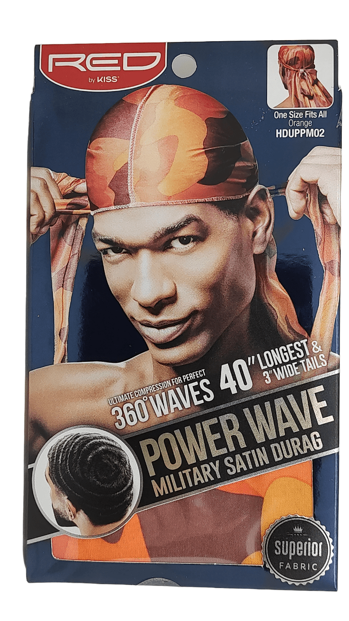 Red by Kiss RED By Kiss: Power Wave Military Durag - Orange