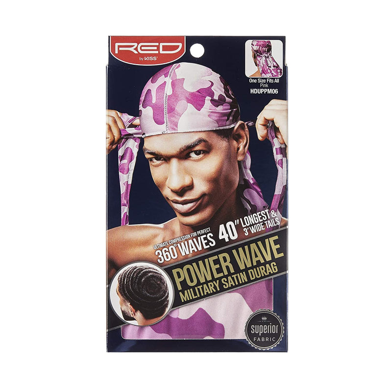 Red by Kiss RED By Kiss: Power Wave Military Durag - Pink