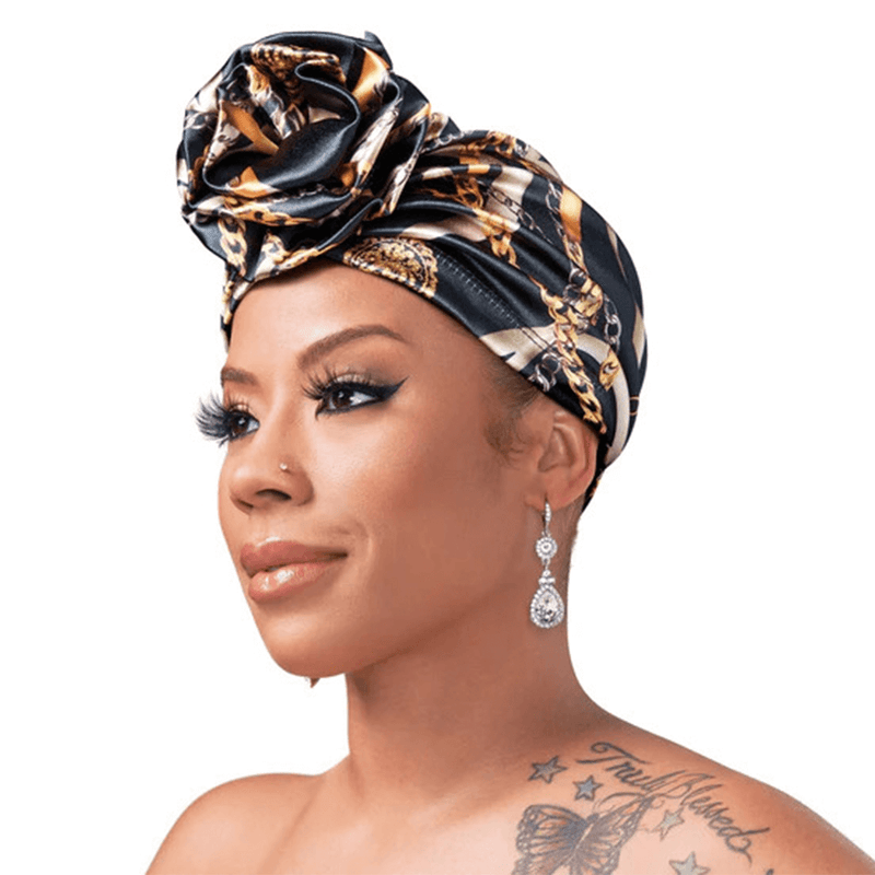 Red by Kiss Red By Kiss Silky Luxe Keyshia Cole X Top Knot Luxury Turban Red By Kiss Silky Luxe Keyshia Cole X Top Knot Turban - Black/Luxury