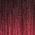 Sensationnel 10" = 25 cm / Schwarz-Burgundy Mix Ombre #1BBGT Sensationnel Premium Too Yaki Natural Weaving De vrais cheveux