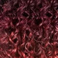 Sensationnel Burgundy-Rot Mix #DXR997 Sensationnel Premium Too shorty Deep 3pcs of 9" 100%  De vrais cheveux  & Premium-Haarmischung