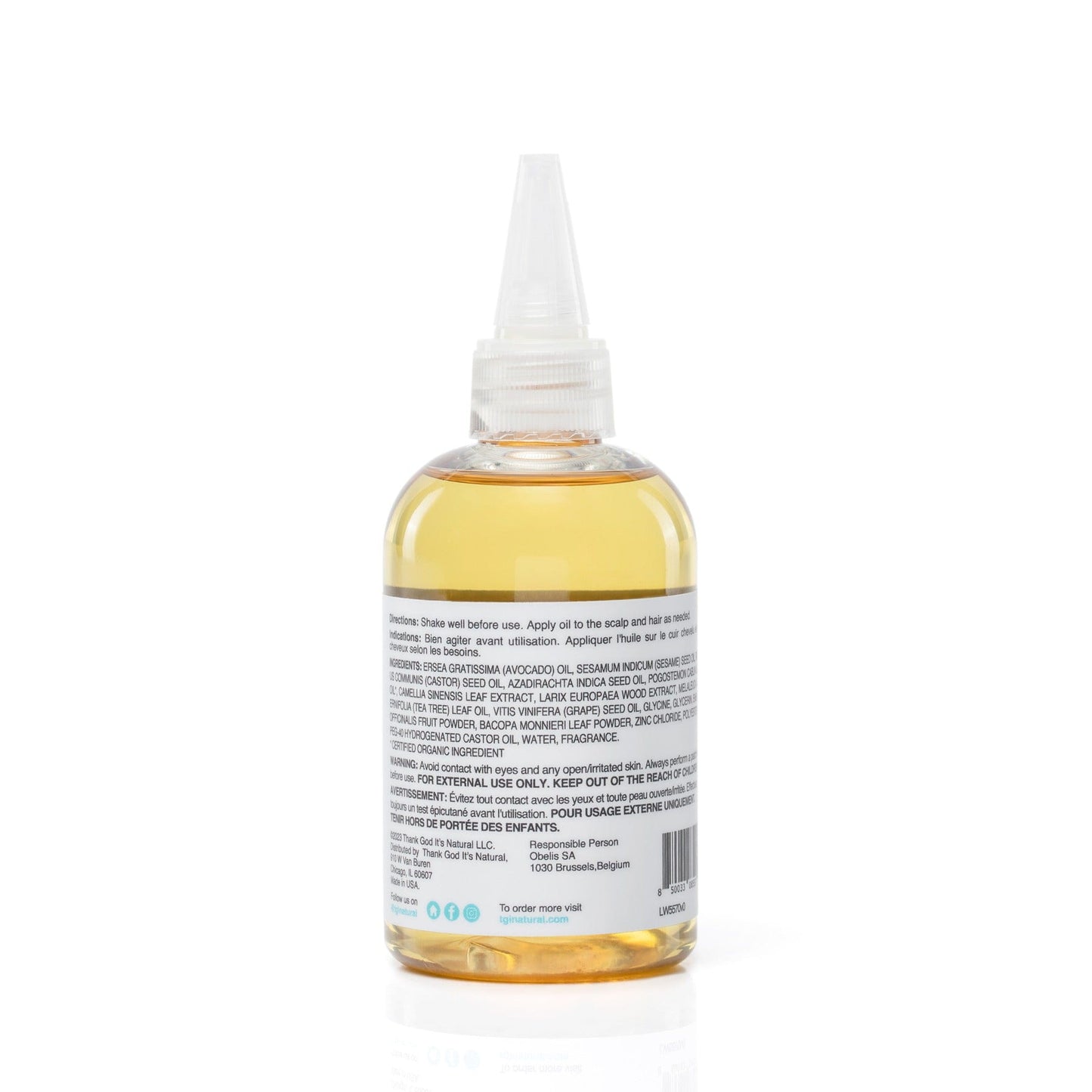 TGIN Health & Beauty Tgin Miracle Styling Ayurvedic Hair & Scalp Oil 4oz