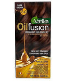Vatika Dark Brown Vatika Oil Fusion Permanent Hair Colour Kit 108ml