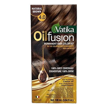 Vatika Natural Brown Vatika Oil Fusion Permanent Hair Colour Kit 108ml