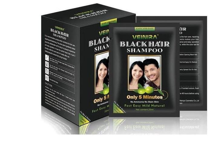 Veinira Veinira Black Veinira Hair Color Shampoo 10 Packs of 25ml