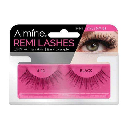 Almine Eyelashes (Style No.41) Black 100% Remi Human Hair