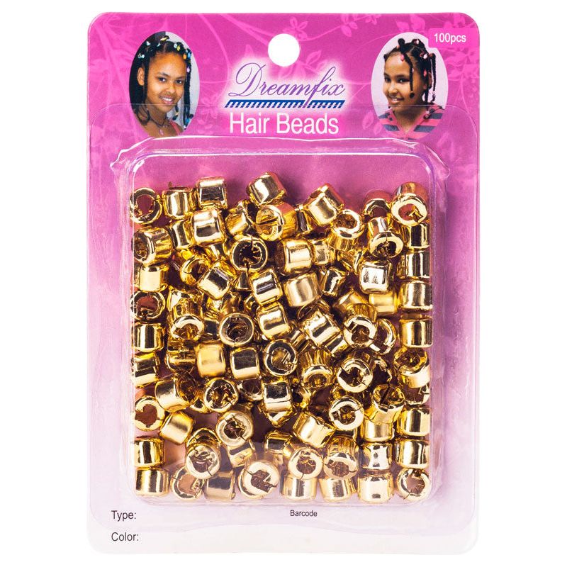 Dreamfix Hair Beads Open & Close 100 Per Pack