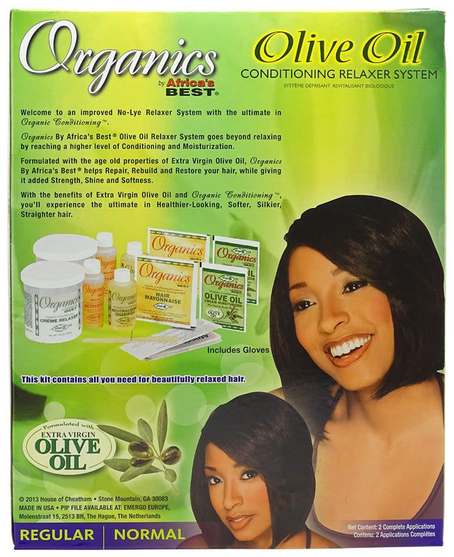 Africa's Best Africa's Best Organics Olive Oil Conditioning Relaxer System 2 Value Pack Regular