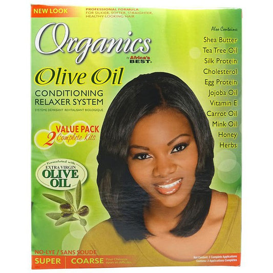 Africa's Best Organics Olive Oil Conditioning Relaxer System 2 Value Pack Super | gtworld.be 