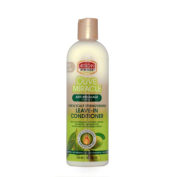 African Pride African Pride Olive Miracle Anti Breakage Hair & Scalp Strengthening Leave in Conditioner 12 Oz