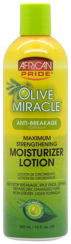 African Pride African Pride Olive Miracle Maximum Strengthening Moisturizing Lotion 12Oz