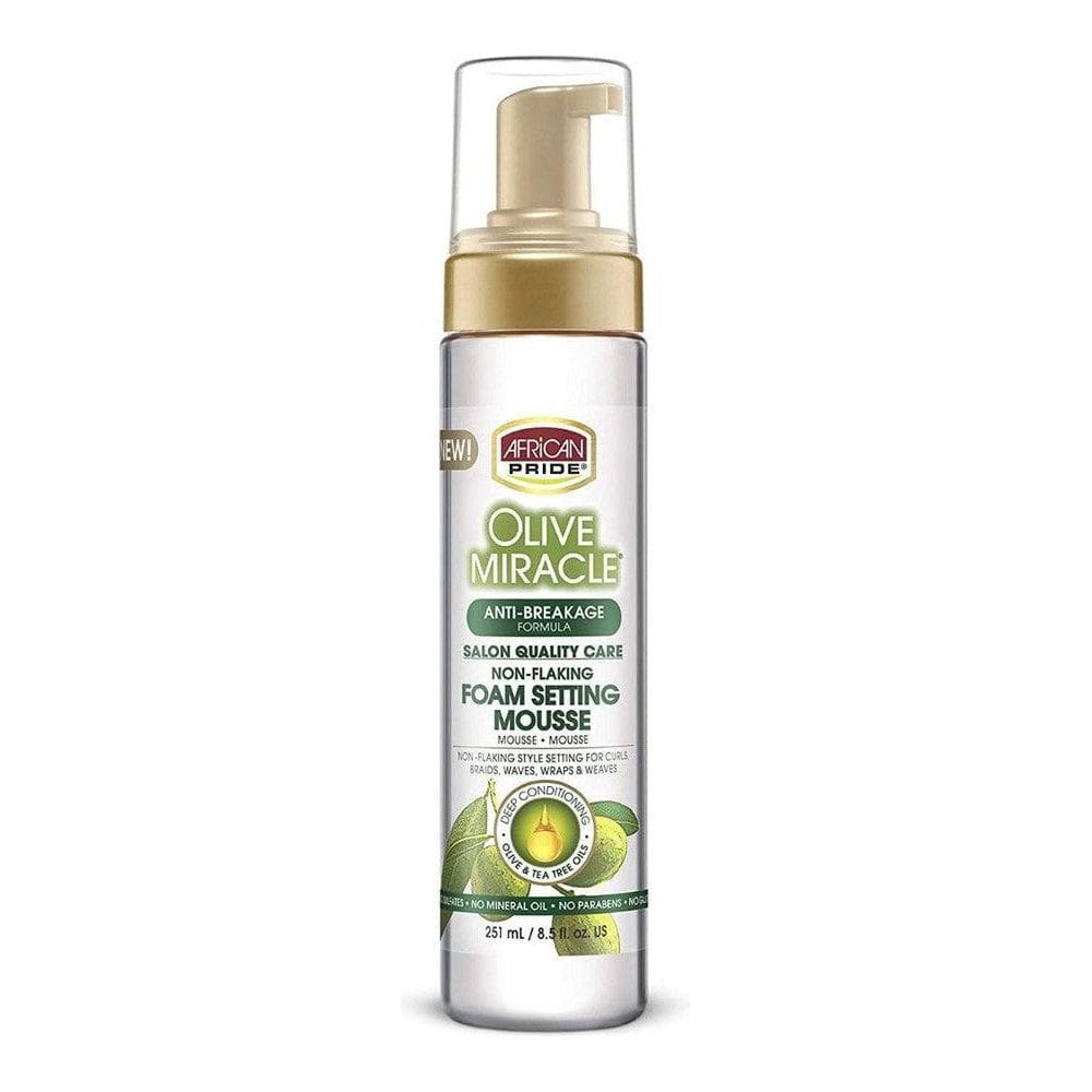 African Pride Health & Beauty African Pride Olive Miracle Foam Setting Mousse 8.5oz