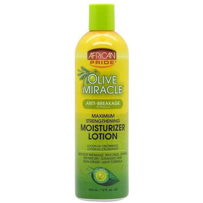 African Pride Health & Beauty African Pride Olive Miracle Maximum Strengthening Moisturizing Lotion 12Oz