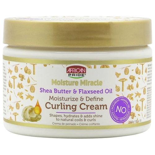 African Pride Health & Beauty African Pride Shea Butter & Flaxseed Oil Curling Cream 340g