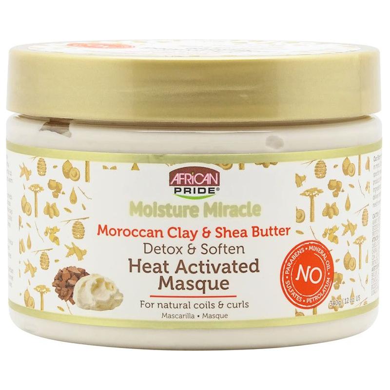 African Pride Moroccan Clay & Shea Butter Heat Activated Masque 340g - Gtworld.de