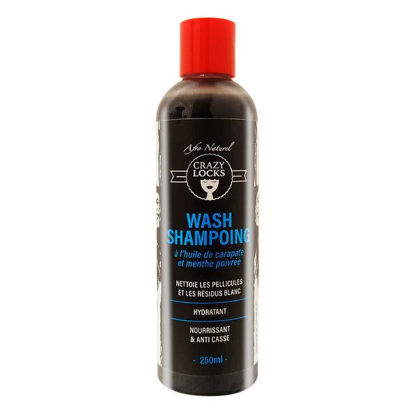 Afro Naturel Crazy Locks Wash Shampoing Hydratant  250 ml | gtworld.be 