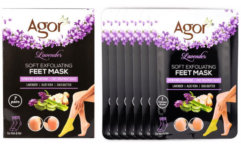 Agor Agor Lavender Soft Exfoliating Feet Mask