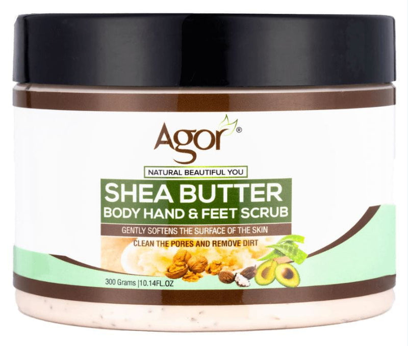 Agor Agor shea butter body hand and feet scrub 300g