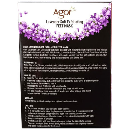 Agor Lavender Soft Exfoliating Feet Mask - Gtworld.de