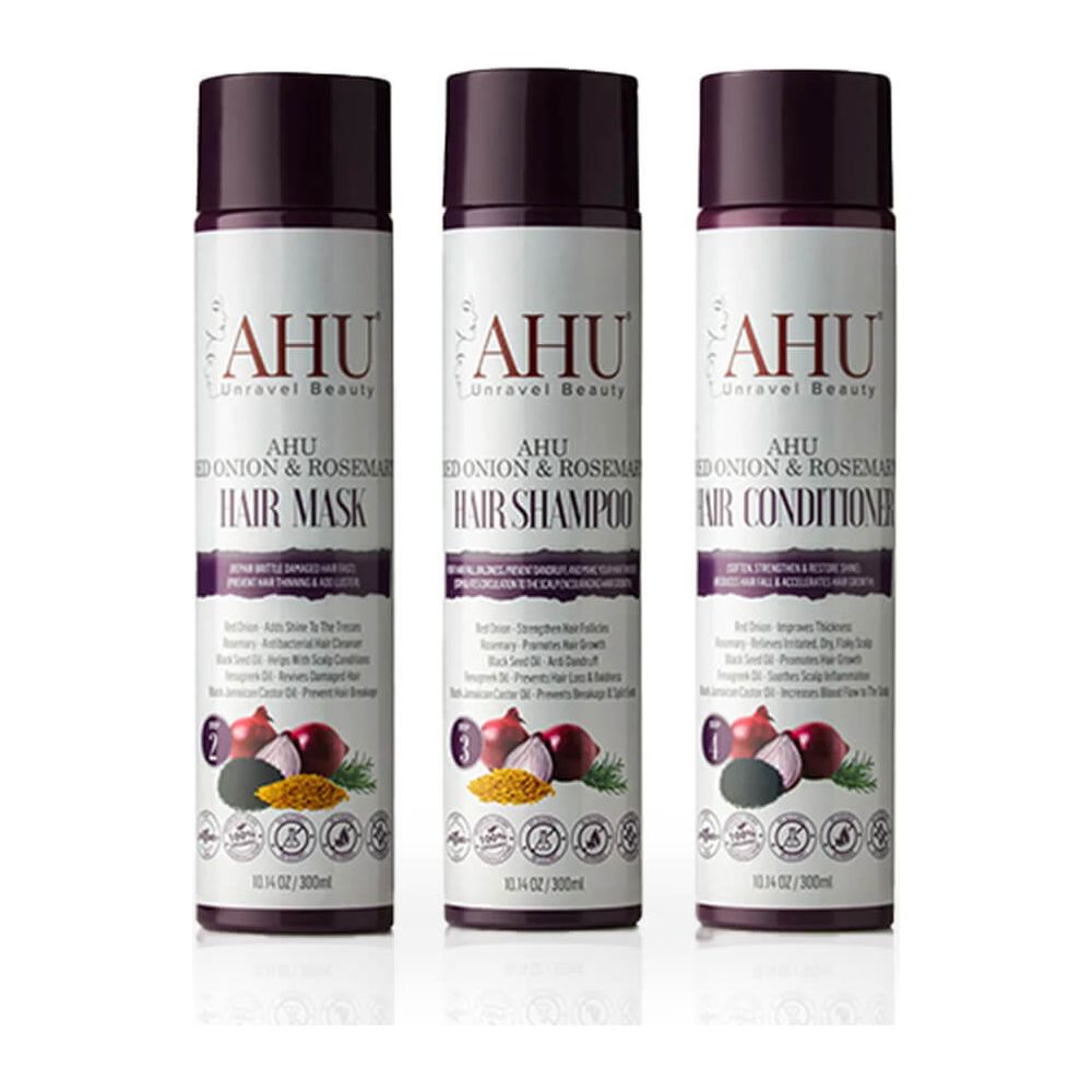 AHU Red Onion & Rosemary Hair TRIO bundle - Gtworld.de