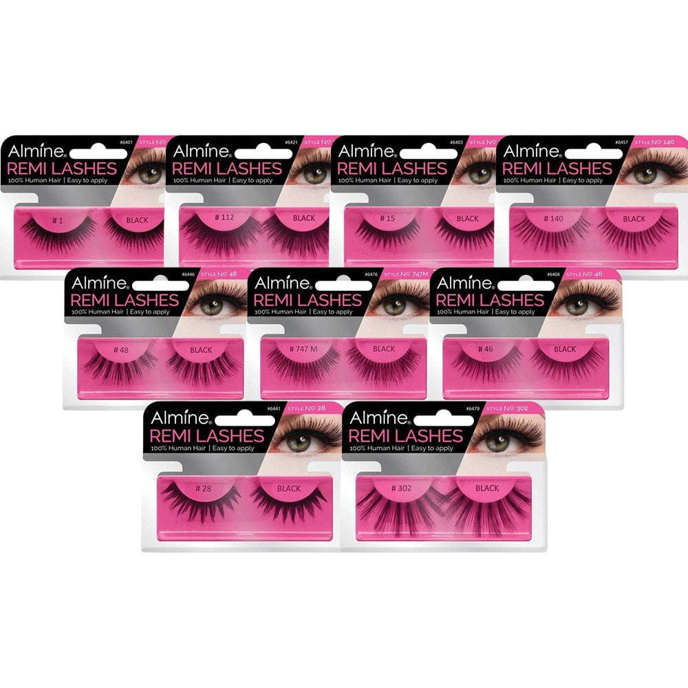 Almine Almine Eyelashes (Style No.1) Black 100% Remi Human Hair