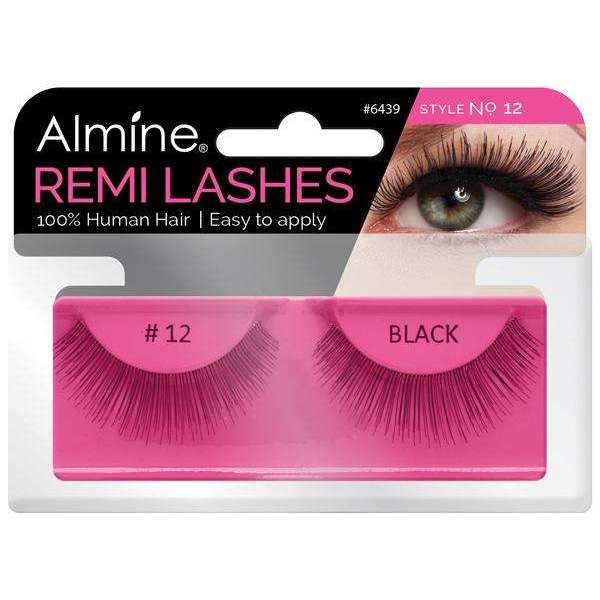 Almine Almine Eyelashes (Style No.12) Black 100% Remi Human Hair