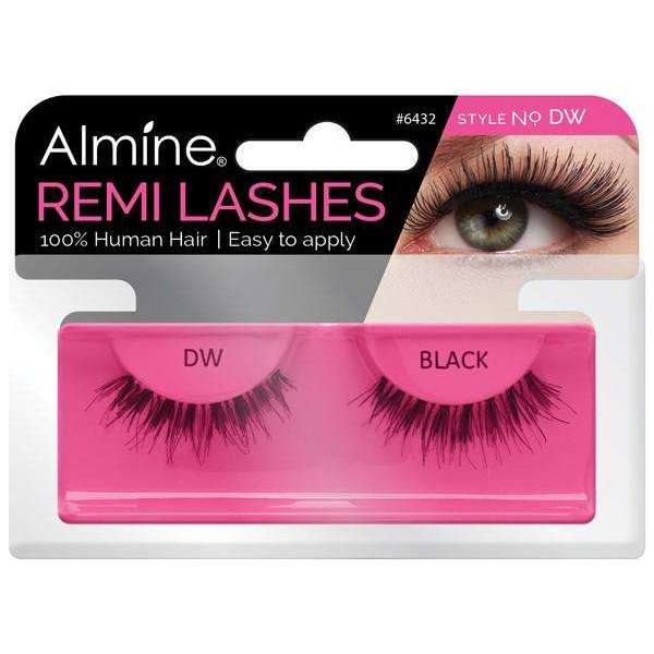 Almine Almine Eyelashes (Style No.Dw) Black 100% Remi Human Hair