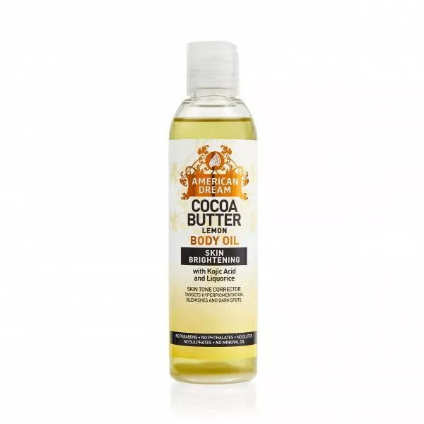 American Dream Cocoa Butter Lemon Body Oil 200ml | gtworld.be 