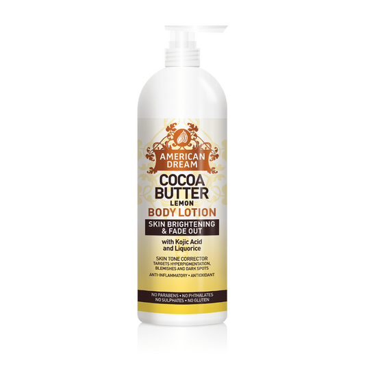 American Dream Cocoa Butter Lemon With Kojic Acid & Liquorice Lotion 16 Oz | gtworld.be 