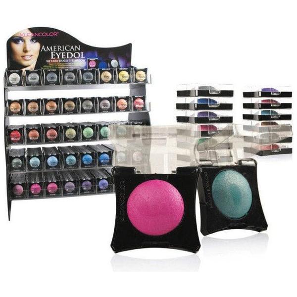 American Eyedol, Wet/ DryBaked Eyeshadow DISPLAY, Assorted, 40 DZ - Gtworld.de