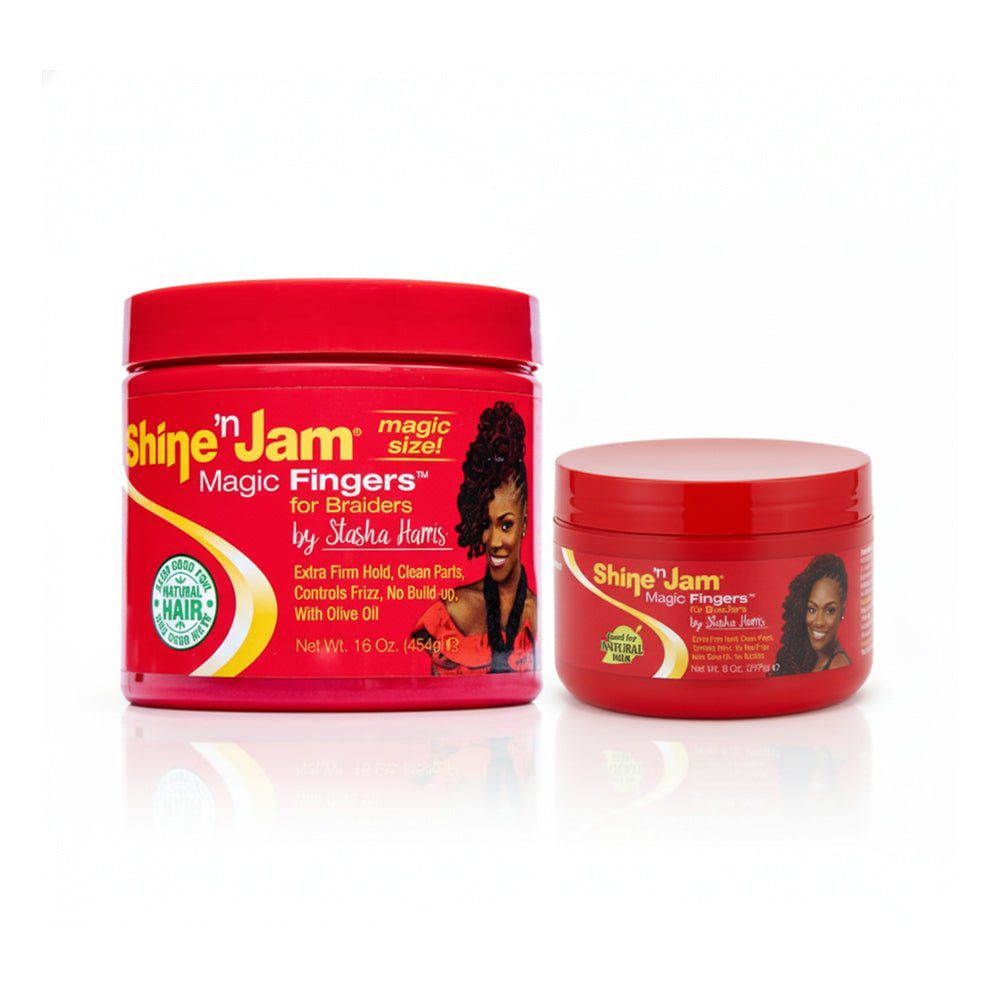 ampro Health & Beauty Shine-n-Jam - Magic Fingers Gel for Braids 8/16 OZ