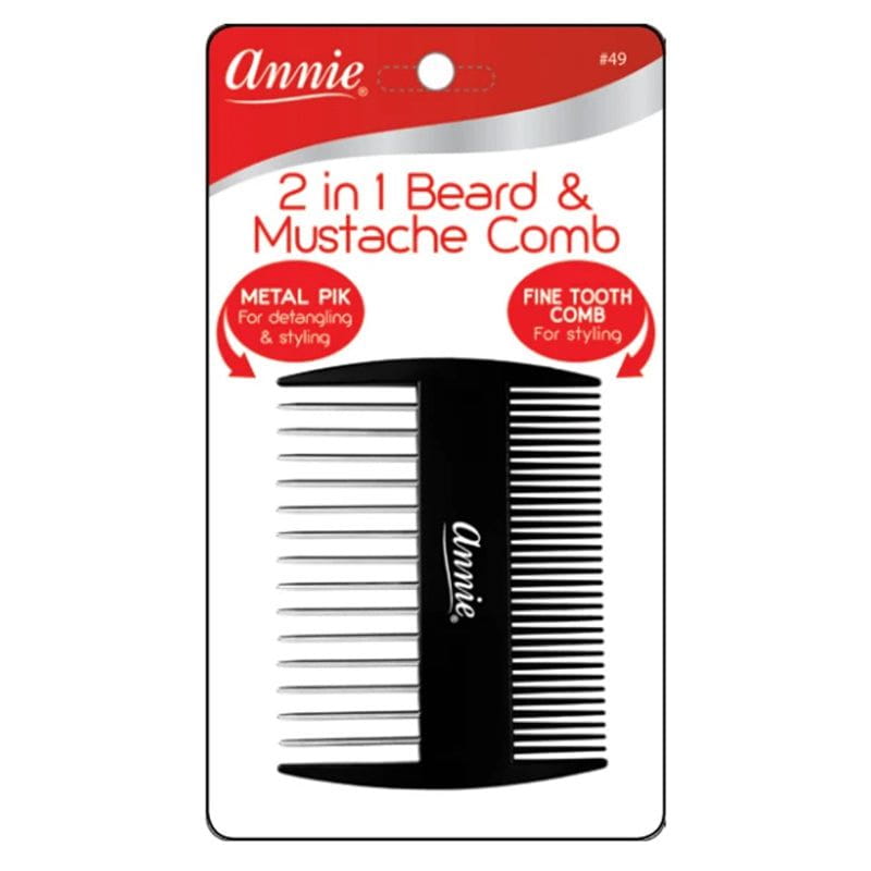 Annie Annie 2 in 1 Beard & Mustache Comb