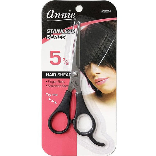 Annie Hair Shear 5.5" Black #5004 | gtworld.be 