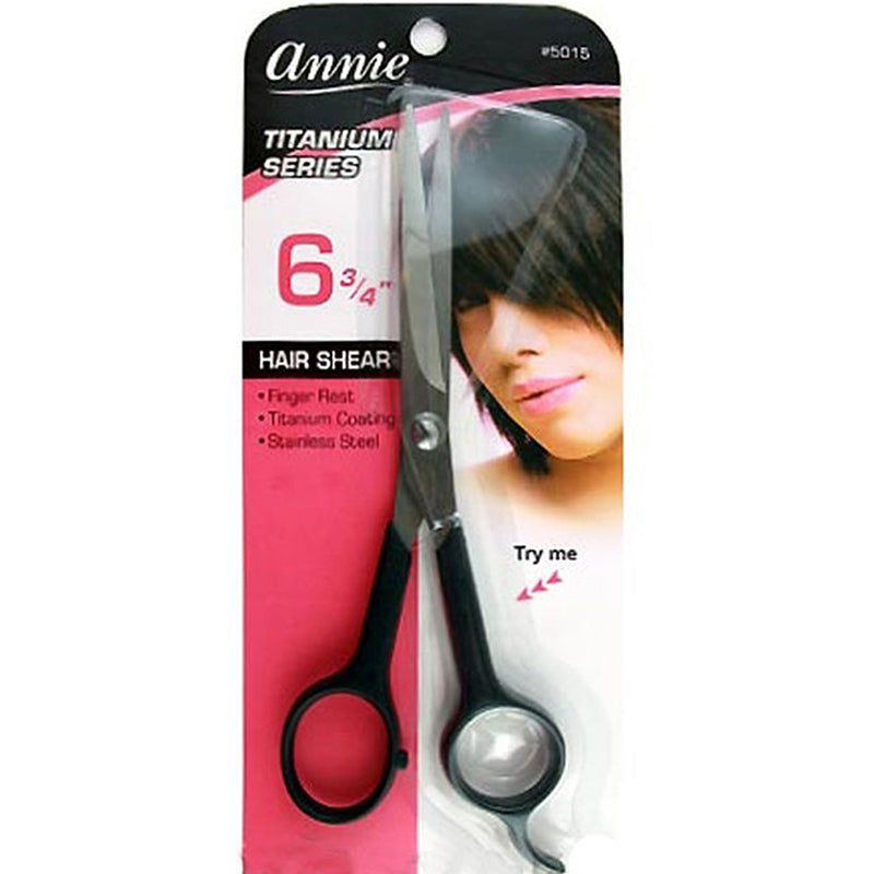 Annie Annie Hair Shear 6.75" Black Titanium Series