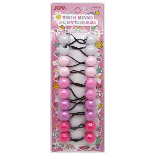 Annie Annie Joy Twin Beads Ponytailers 20Mm 10Ct Asst Color