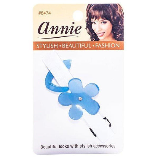 Annie Health & Beauty Annie Daisy Barrette/Hair Clip, 8cm, Light Blue