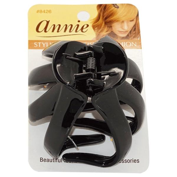 Annie Health & Beauty Annie Hair Accessories 8Cm Thick Clip Black