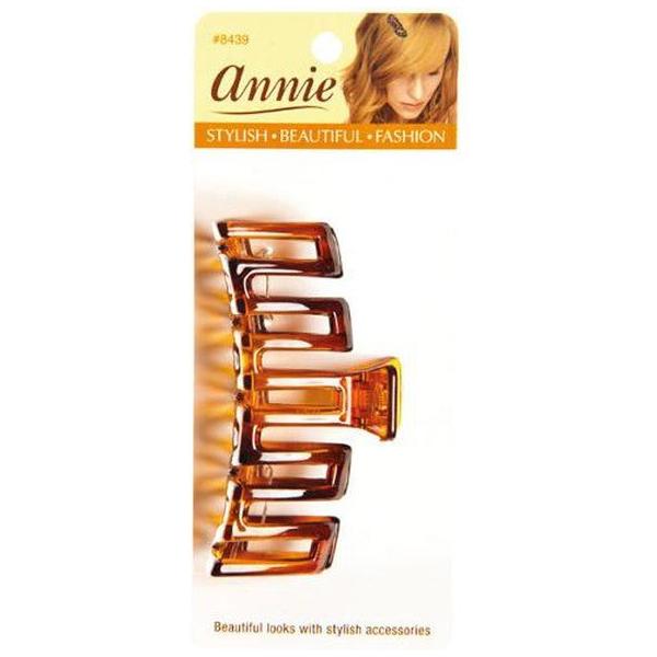 Annie Health & Beauty Annie Square Claw Clip/Hair Clip, 9.5 cm, Tortoise