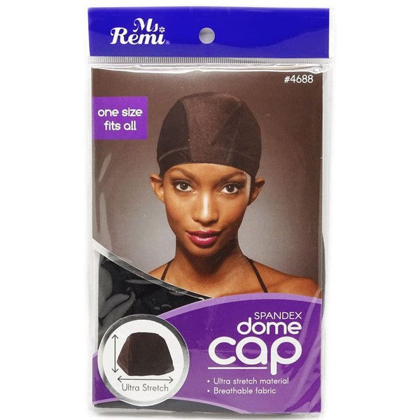 Annie Ms. Remi Spandex Dome Cap Black