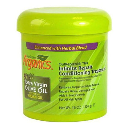 Arganics Health & Beauty Arganics Extra Virgin Olive Oil Infinite Repair ConditioningTreatment 454g