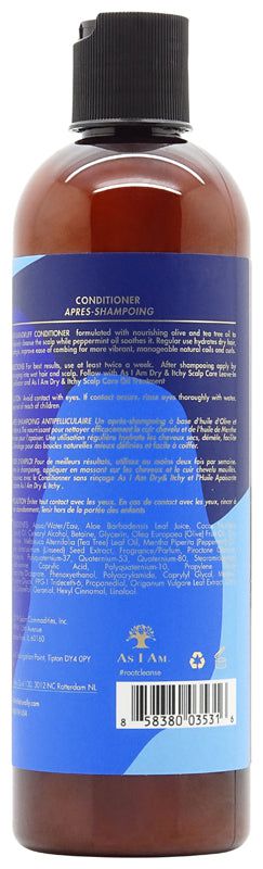 As I Am As I Am Dry & Itchy Olive and Tea Tree Oil Conditioner 355ml