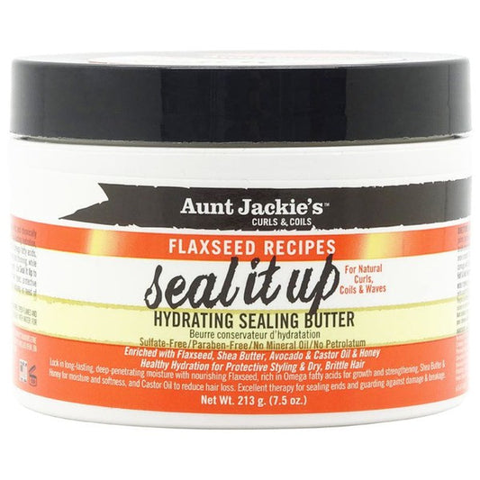 Aunt Jackie's Curls & Coils Flaaxseed Recipes Seal It Up Hydrating Sealing Butter 213g | gtworld.be 