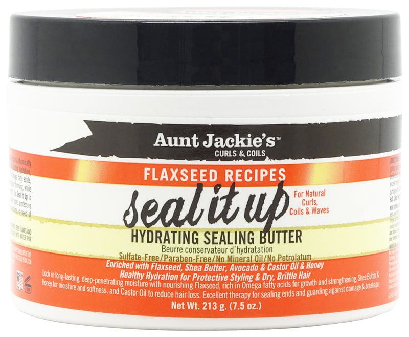 Aunt Jackie's Aunt Jackie's Curls & Coils Flaaxseed Recipes Seal It Up Hydrating Sealing Butter 213g