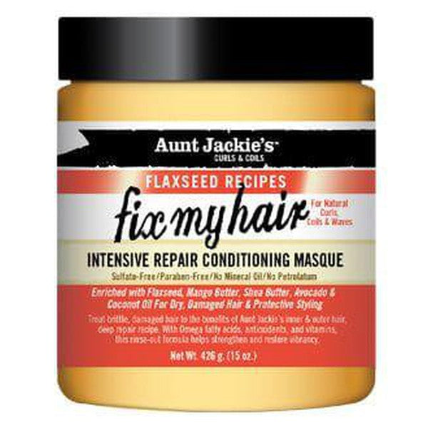 Aunt Jackie's Curls & Coils Flaxseed Recipes fix my hair Intensive Repair Conditioning Masque 426g | gtworld.be 