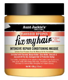 Aunt Jackie's Aunt Jackie's Curls & Coils Flaxseed Recipes fix my hair Intensive Repair Conditioning Masque 426g