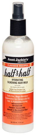 Aunt Jackie's Aunt Jackie's Curls & Coils Flaxseed Recipes Half & Half Hydrating Silkening Hair Milk 355ml