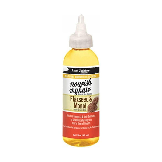 Aunt Jackie's Health & Beauty Aunt Jackie's Growth Oil nourish my hair Flaxseed & Monoi 118ml